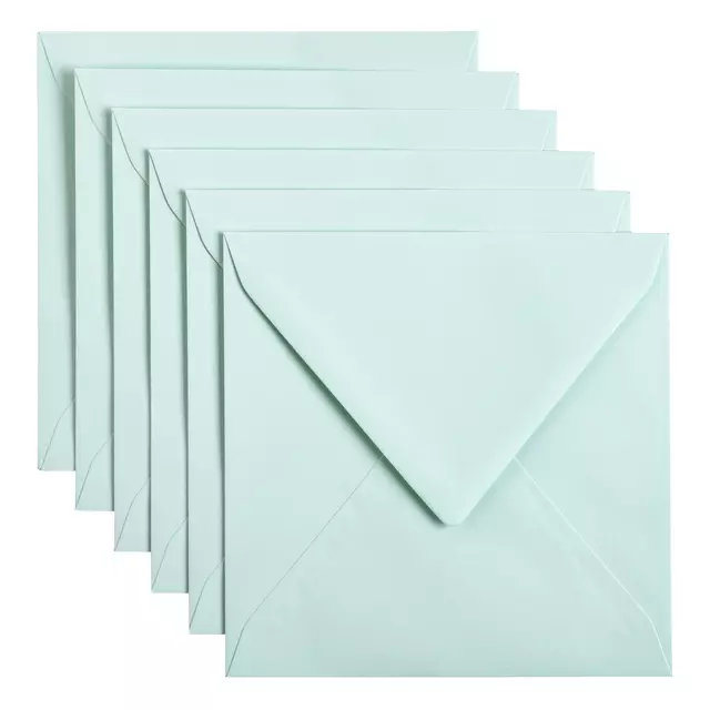 Een Envelop Papicolor 140x140mm zeegroen koop je bij De Joma BV