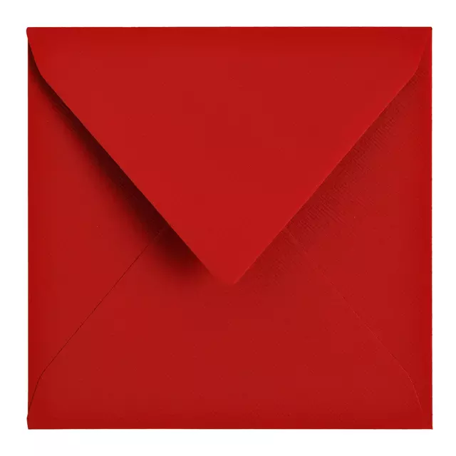 Een Envelop Papicolor 140x140mm rood koop je bij All Office Kuipers BV