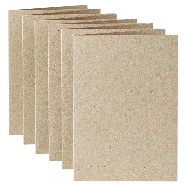 Buy your Correspondentiekaart Papicolor dubbel 105x148mm kraft grijs pak à 6 stuks at QuickOffice BV