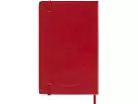 Een Notitieboek Moleskine pocket 90x140mm lijn hard cover rood koop je bij Sysdicom BV