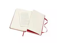 Een Notitieboek Moleskine pocket 90x140mm blanco hc rd koop je bij All Office Kuipers BV