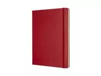 Een Notitieboek Moleskine XL 190x250mm ln hc scarl rd koop je bij All Office Kuipers BV