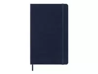 Een Notitieboek Moleskine large 130x210mm blanco hard cover sapphire blue koop je bij De Joma BV