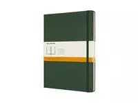 Notitieboek Moleskine XL 190x250mm lijn hard cover myrtle green