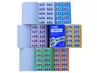 Een Nummerblok 1-1000 assorti 6 stuks koop je bij Avoux