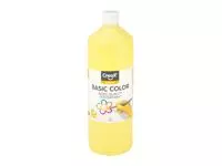 Een Plakkaatverf Creall basic lichtgeel 1000ml koop je bij Kantorice office & business supplies