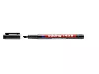 Een Viltstift edding 143 schuin 1-3mm zwart koop je bij All Office Kuipers BV