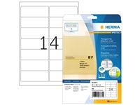 Een Etiket HERMA 8671 A4 99.1x38.1mm folie transparant mat 350st koop je bij Romijn Office Supply