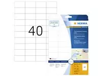 Een Etiket HERMA 4684 52.5x29.7mm A4 folie transp mat koop je bij All Office Kuipers BV