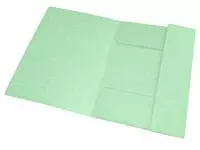 Een Elastomap Oxford Top File+ A4 3 kleppen 390gr pastel groen koop je bij De Joma BV