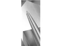 Een Balpen Parker Jotter XL Monochrome stainless steel medium blister à 1 stuk koop je bij De Joma BV
