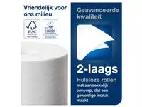 Een Toiletpapier Tork T7 hulsloos advanced mid-size 2-laags 900vel wit 472199 koop je bij De Joma BV