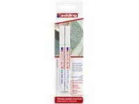 Een Viltstift edding 780 lakmarker rond 0.8mm wit blister à 2 stuks koop je bij Clippz! Office Supplies