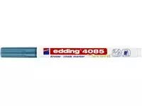 Krijtstift edding 4085 by Securit rond 1-2mm metallic blauw