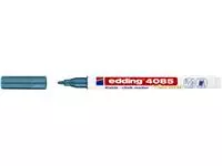 Krijtstift edding 4085 by Securit rond 1-2mm metallic blauw