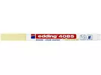 Krijtstift edding 4085 by Securit rond 1-2mm pastel geel