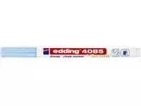 Krijtstift edding 4085 by Securit rond 1-2mm pastel blauw