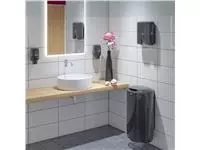 Een Toiletpapierdispenser Tork Twin T6 zwart 557508 koop je bij All Office Kuipers BV
