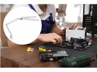 Een Werkpleklamp MAUL Craft duo LED met tafelklem wit koop je bij All Office Kuipers BV