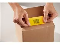 Een Etiket Dymo LabelWriter naamkaart 54x101mm 1 rol á 220 stuks geel koop je bij Schellen Boek- en Kantoorboekhandel