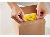 Een Etiket Dymo LabelWriter naamkaart 54x101mm 1 rol á 220 stuks geel koop je bij De Joma BV