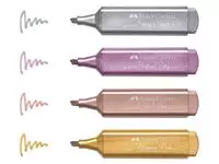 Een Markeerstift Faber-Castell metallic blister à 4 stuks assorti koop je bij De Rijk Kantoorshop