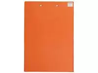 Een Klembordmap MAUL A4 staand met penlus PVC neon oranje koop je bij De Joma BV