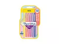 Een Fineliner Paper Mate Flair Pastel blister à 6 kleuren koop je bij Continu Kantoor