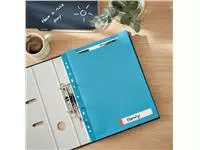 Een Insteekmap U-model Leitz Cosy harmonica A4 met perforatiestrip PP blauw koop je bij Romijn Office Supply