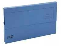 Een Pocketmap Exacompta Clean'Safe A4 400gr blauw koop je bij De Joma BV