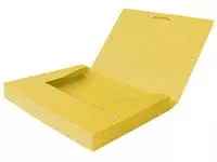 Een Elastobox Oxford Top File+ A4 25mm geel koop je bij De Joma BV