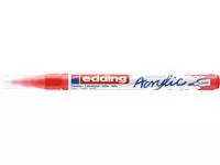 Een Acrylmarker edding e-5300 fijn verkeersrood koop je bij Clippz! Office Supplies