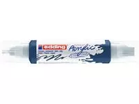 Een Acrylmarker edding e-5400 3D double liner elegant nachtblauw koop je bij De Rijk Kantoorshop