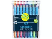 Een Balpen Schneider Slider Basic XB 6+2 assorti koop je bij All Office Kuipers BV