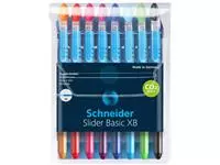 Een Rollerpen Slider Basic Colours XB 8st assorti koop je bij All Office Kuipers BV