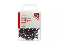 Een Push pins Quantore 40 stuks zwart koop je bij Romijn Office Supply