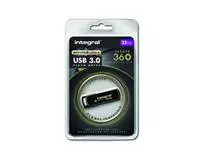 Een USB-stick Integral 3.0 Secure 360 32GB zwart koop je bij All Office Kuipers BV
