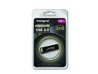 Een USB-stick Integral 3.0 Secure 360 128GB zwart koop je bij De Joma BV