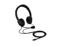 Een Hoofdtelefoon Kensington USB-C Hi-Fi mic zwart koop je bij All Office Kuipers BV