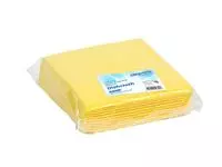 Werkdoek Cleaninq non-woven 38x40cm geel 10 stuks