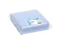 Een Werkdoek Cleaninq viscose 38x40cm blauw 10 stuks koop je bij Clippz! Office Supplies