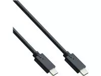 Een Kabel inLine USB-C 3.2 GEN.2 M/M 2 meter zwart koop je bij D. Sonneveld B.V.