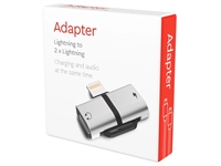 Een Adapter Lightning naar 2 x Lightning grijs koop je bij All Office Kuipers BV