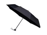Een Paraplu miniMAX® opvouwbaar handopening windproof doorsnede 100 cm zwart koop je bij De Joma BV