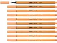 Een Fineliner STABILO point 88/25 F pastel oranje koop je bij Egner kantoorspecialisten