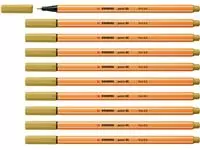 Een Fineliner STABILO point 88/66 fijn khaki koop je bij Kantoorboekhandel Van Atten