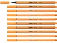 Een Fineliner STABILO point 88/85 F papaya koop je bij Egner kantoorspecialisten