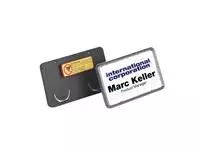 Een Badge Durable clip card met magneet 40x75mm koop je bij All Office Kuipers BV