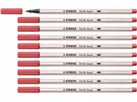 Een Brushstift STABILO Pen 68/47 roestig rood koop je bij All Office Kuipers BV