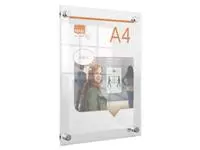 Een Infobord Nobo Premium Plus A4 acryl wand koop je bij Supply Mij